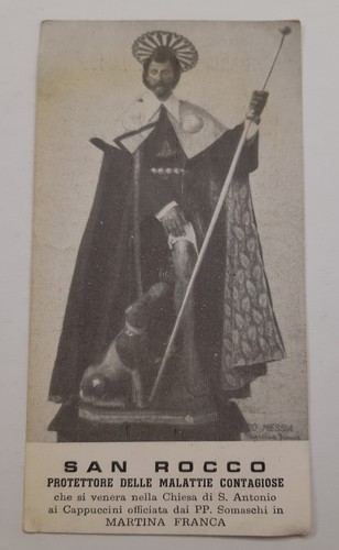 Santino san rocco holy - rocco, card