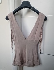 ROBERTO CAVALLI - TOP CANOTTA ROSA ANTICO TG. M