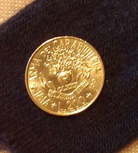 Moneta rara 200 lire - moneta,