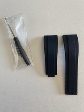 Cinturino in Gomma NERO 20mm Ansa - OYSTERFLEX / RUBBER “Long Strap” per ROLEX