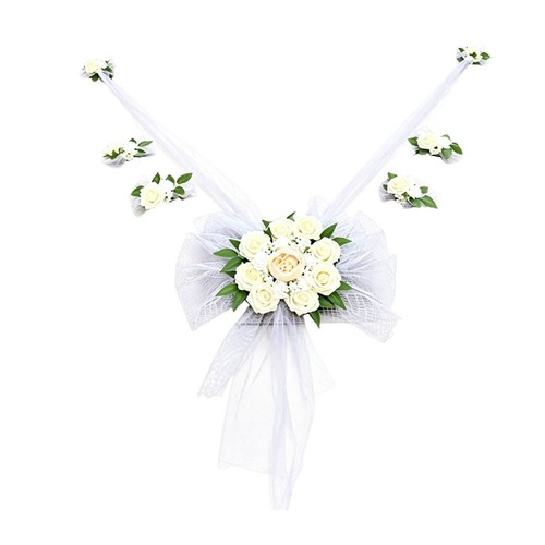 Addobbo cofano matrimonio - addobbo,