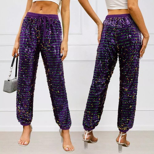 Pantaloni donna con strass - con,