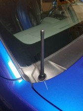 Short black rubber antenna - black,