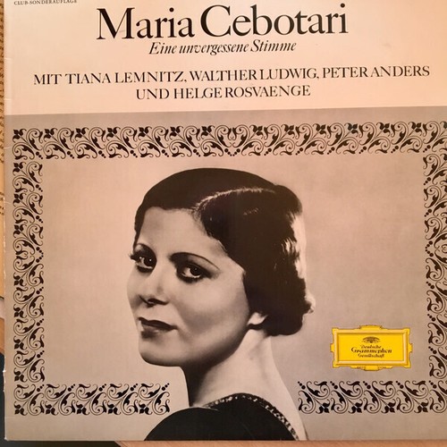 Maria cebotari uno - lp,