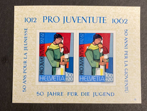 Svizzera 1962 blocco - svizzera,