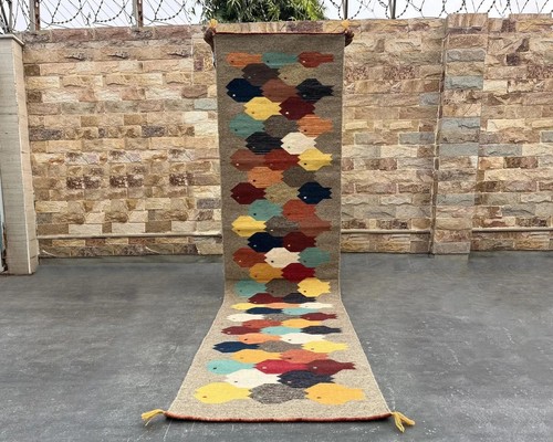 Tappeto lana juta kilim