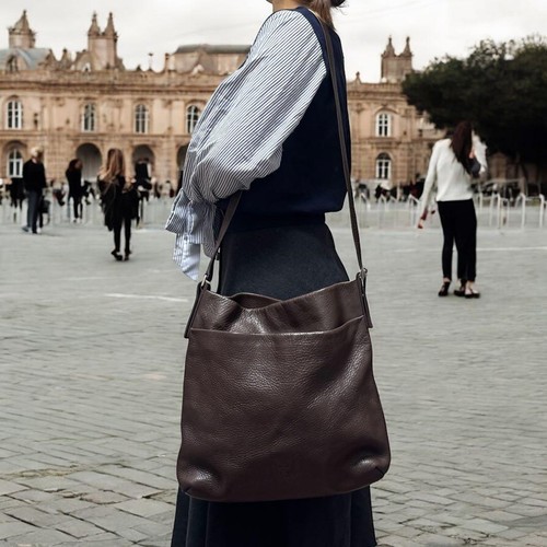 Hirofu logo embossed leather - logo,