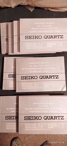 Libretti istruzione seiko - libretti,
