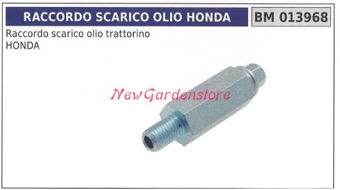 Raccordo scarico olio