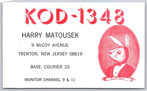 Scheda qsl radio kod 1348 - scheda,