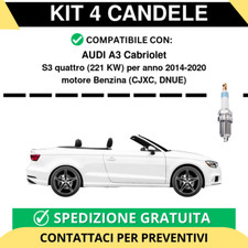 KIT 4 CANDELE per AUDI A3