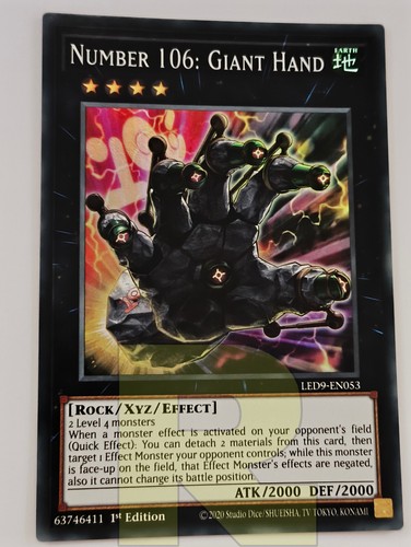 Numero 106 mano gigante - mano,