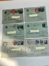6 Biglietti Postali Regno