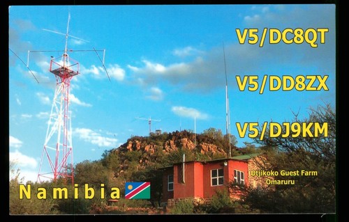 Qsl radio card namibia - card, v5