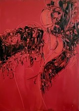 Camillo Francia - J. BAKER - Olio su tela 70x50 con Autentica, Archivio, Pubbl.