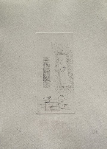 Fausto melotti 1974 acquaforte - fausto,