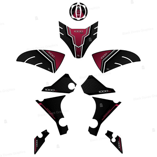Set adesivi protezioni - 3d,
