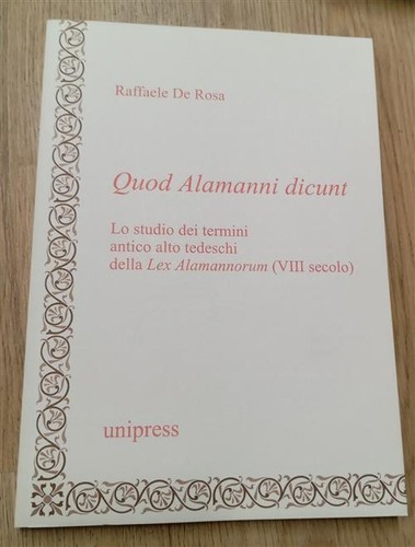 Quod alamanni dicunt - dicunt., lo