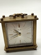 Orologio da tavolo dorato di