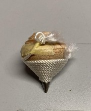 Trottola in legno vintage con