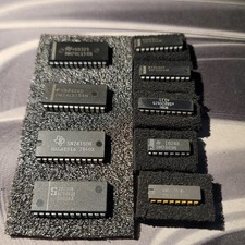 Lotto Chip Vintage Gestione Bus Dati - RAM, MUX, Decoder, Transceiver Logica