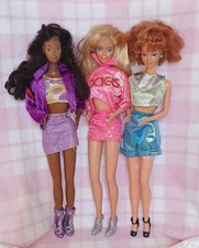 BARBIE ROCKERS DIVA MIDGE FACE DEE DEE BLACK AFRO MATTEL 1986 VINTAGE DOLLS LOT