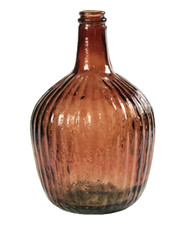 BOTTIGLIA DAMIGIANA ARREDO VASO CENTROTAVOLA LIVING CLASSICO MODERNO AMBRA 30*20