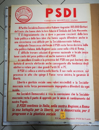 Manifesto psdi partito