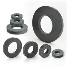 1 pz Anello magnetico ferrite con foro 22/32/33/45/60/80/110MM nero tondo spesso