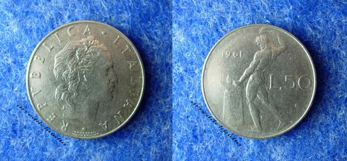 Italia lire vulcano 1961 - 50,