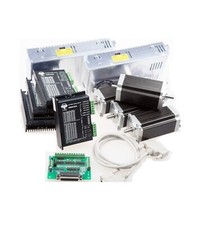 【SPEDIZIONE USA】Motore passo-passo 4 assi Nema 23 3N.M doppio albero 3.0A&Drive DM542 CNC