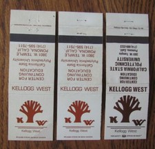 CALIFORNIA STATE POLYTECHNIC UNIVERSITY (POMONA, CALIFORNIA) COPERTINA LIBRO FIAMMIFERI -F6