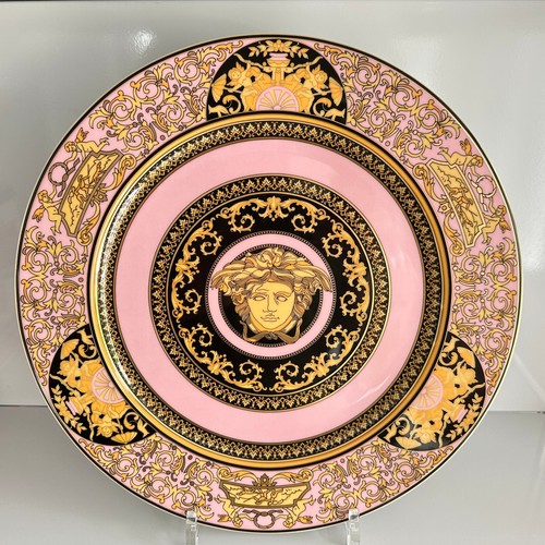 Versace medusa rose piatto - versace,