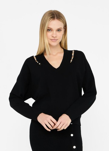 Liu white maglia - white, con