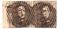 BELGIO 1858 - 10a - Leopoldo I