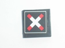 LEGO Black Tile 2x2 Train Crossing Sticker Ref 3068bpb1443 Set 7936 
