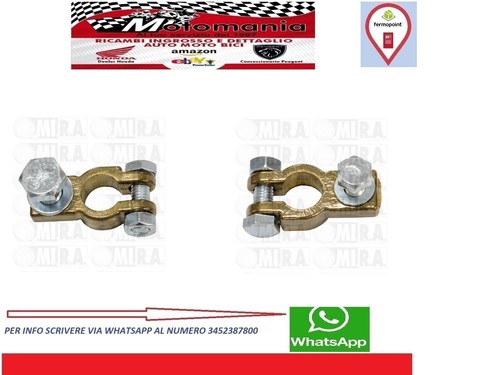 Coppia morsetti batteria - coppia,
