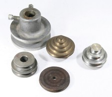 Lotto di 5 pulegge tornio