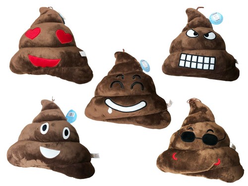 Peluche cuscino emoticon popò - cuscino,