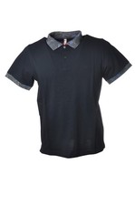 polo manica corta con bordi in
