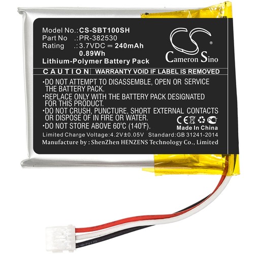 Batterie 240mah tipo 382530 - tipo, pr-382530