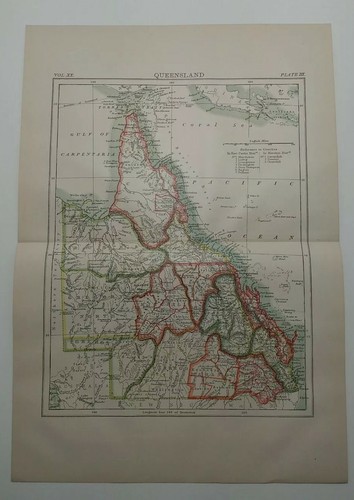 Mappa atlante queenland - atlante,