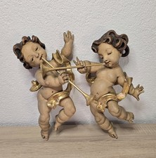 2 putti angeli figure gesso