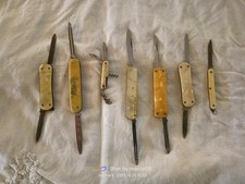 7 COLTELLINO MULTIUSO MADREPERLA ANNI 30 PUBBLICITARIO 