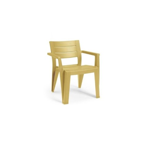 Sedia con braccioli giallo - con,