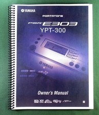 Yamaha PSR-E303 YPT-300 Instruction Manual: 84 Pages & Protective Covers!