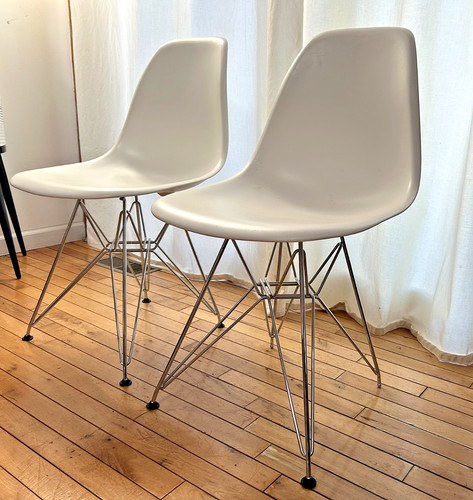 Pair eames molded plastic - pair, of