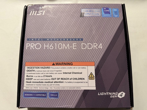 Msi pro h610m ddr4 intel - msi,
