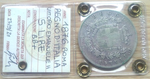 Lire 1876 roma regno - r,