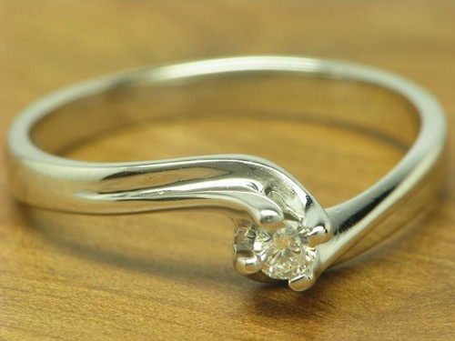 Anello oro bianco - 18, kt